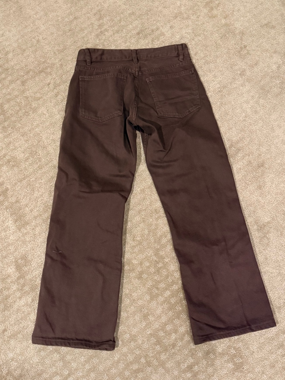 Zara 90s Straight-Leg Dark Brown Jeans - Picture 2 of 2